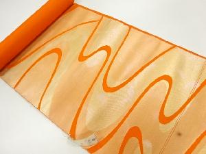 アンティーク　流水模様織出し名古屋帯地反物